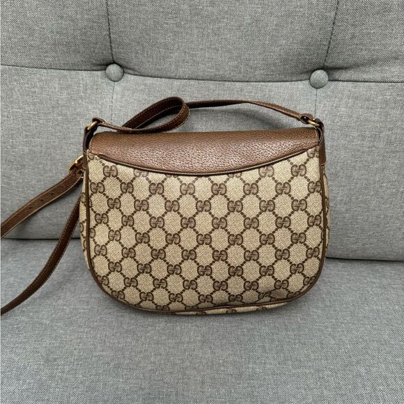 ✨GUCCI Sherry Line Beige Shoulder Bag Gold Hardware Leather | Authentic 1002056✨ - Picture 2 of 16